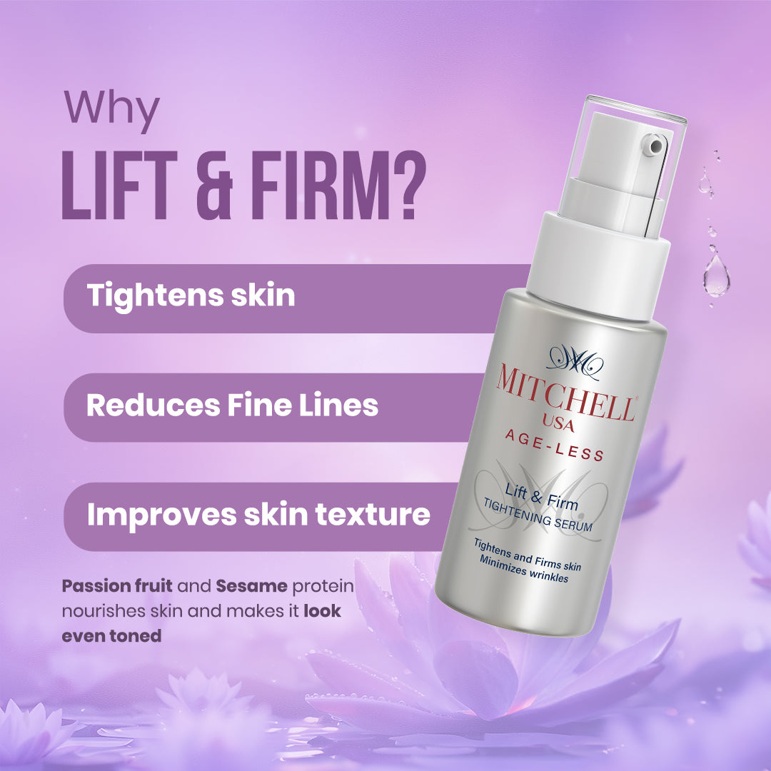 Mitchell USA targets early signs of aging and revealing a smoother-healthier complexion- why lift &amp; firm