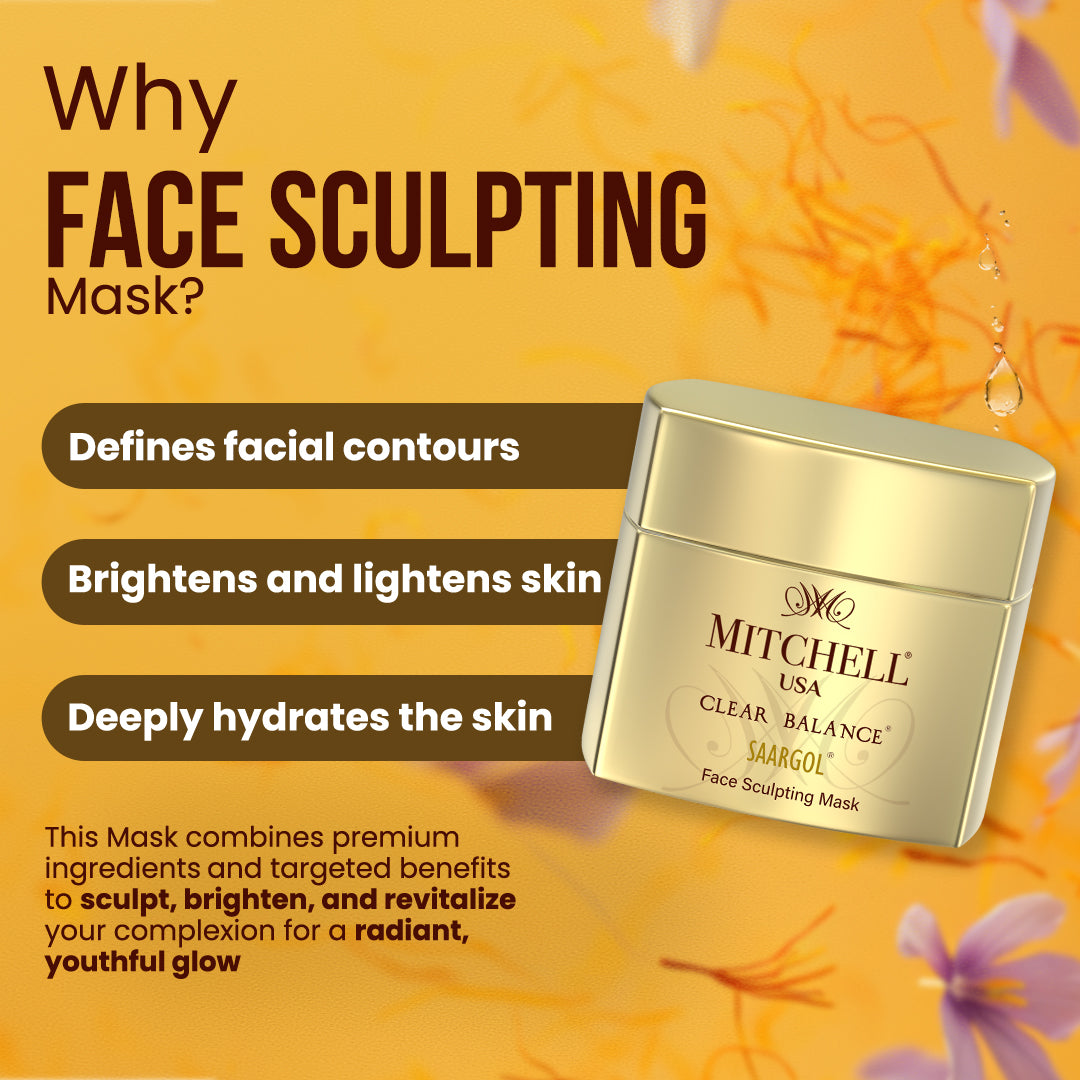 Face Sculpting Mask –  firms the skin with saffron and antioxidants for a youthful, glowing complexion