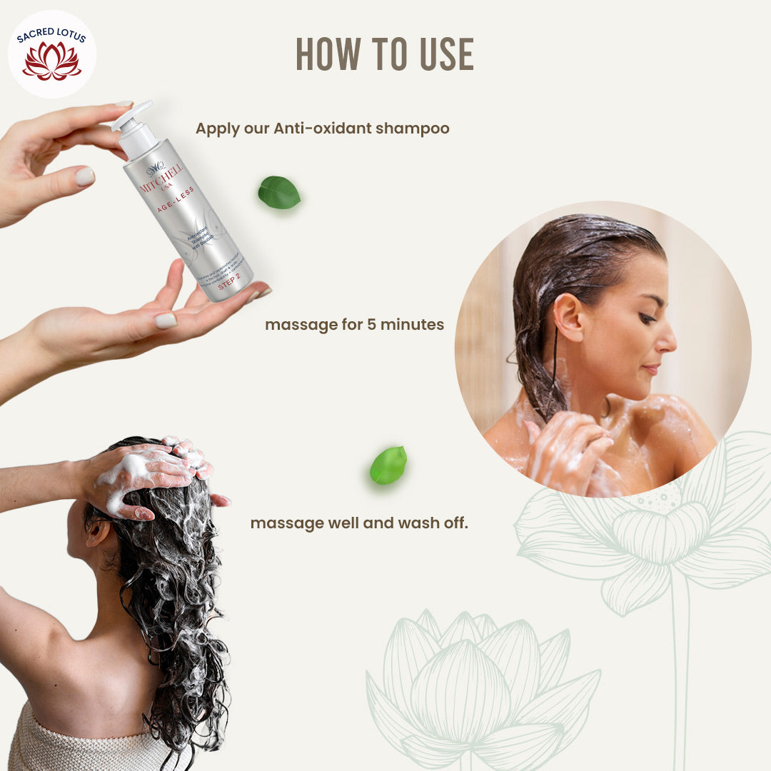 Lotus Bio Repair Shampoo &amp; Baobab Pea Protein Mask for Hair Restoration-How-To-Use