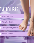 Age-Less Intensive Foot Cream for dry, chapped feet. Moisturizes with Shea Butter by Mitchell USA - How to use