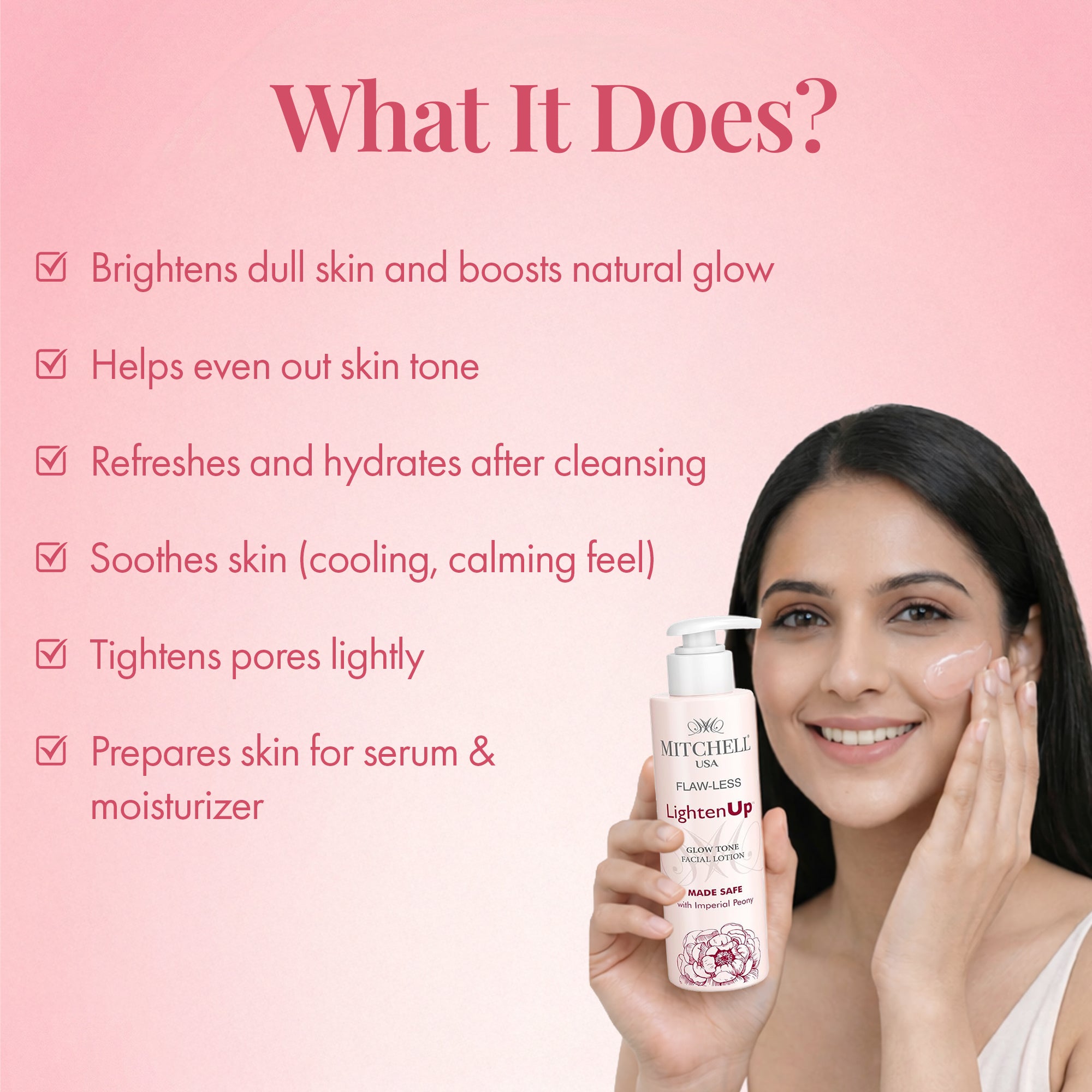 FLAW-LESS LightenUp Glow Tone Facial Lotion