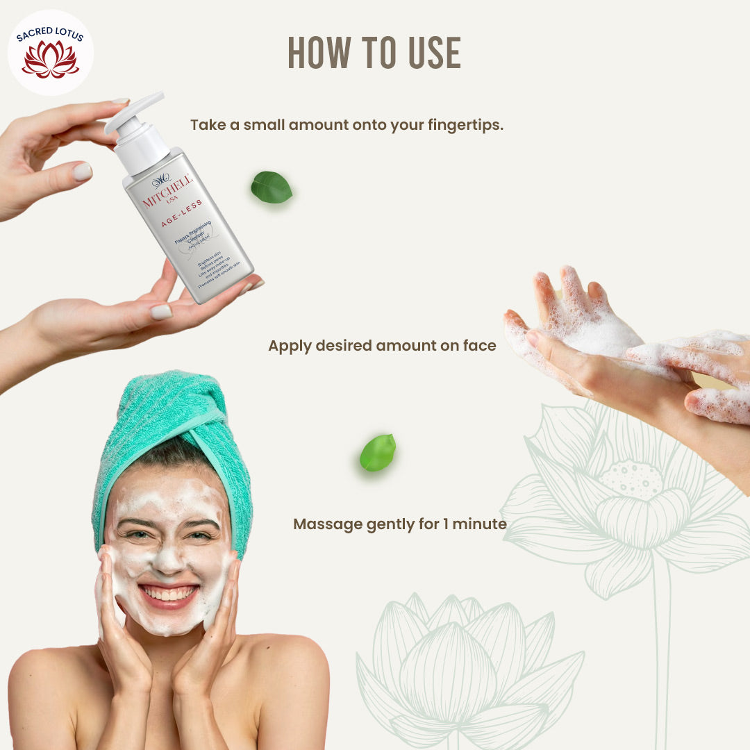 AGE-LESS Papaya Brightening Cleanser - Natural Anti-aging Face Wash (100ml / 200ml)