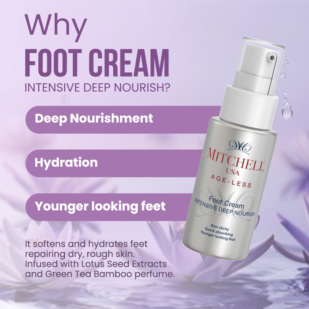 Relieves dryness and nourishes feet - Why Non-sticky Foot Cream by Mitchell USA